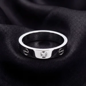 Cartier-Inspired, LOVE Ring 1 Stone