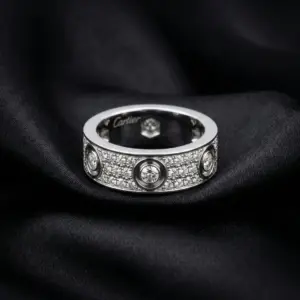 Cartier's, LOVE Ring Pave Stone