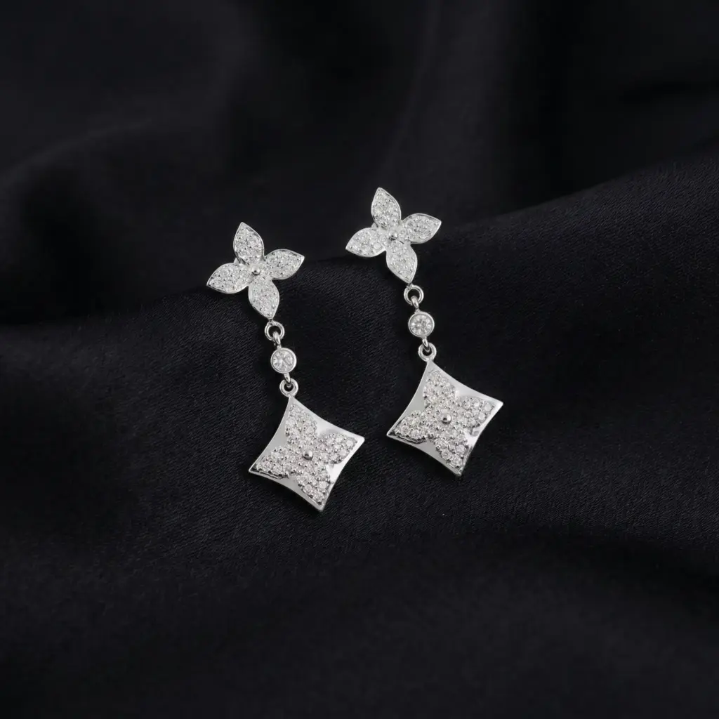 L.V Color Blossom Earrings