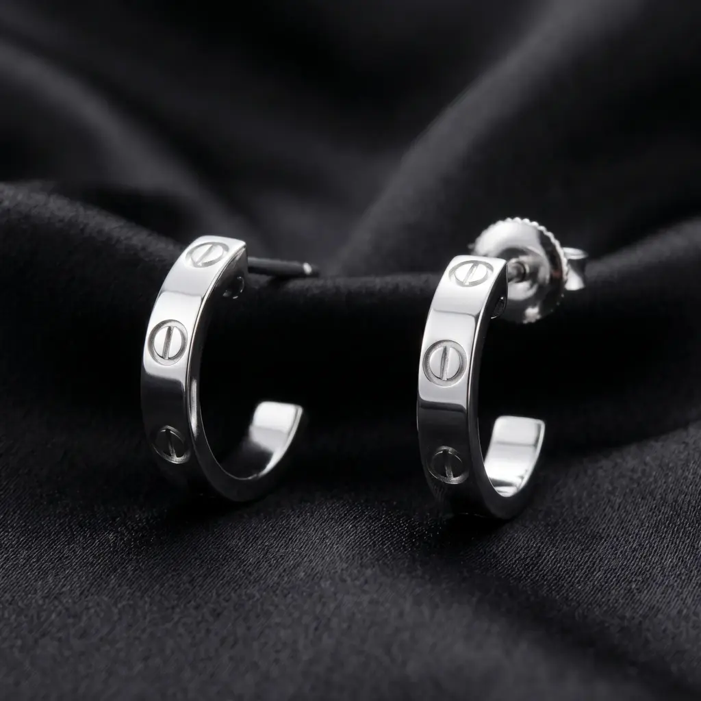 Cartier LOVE hoop earrings, small model