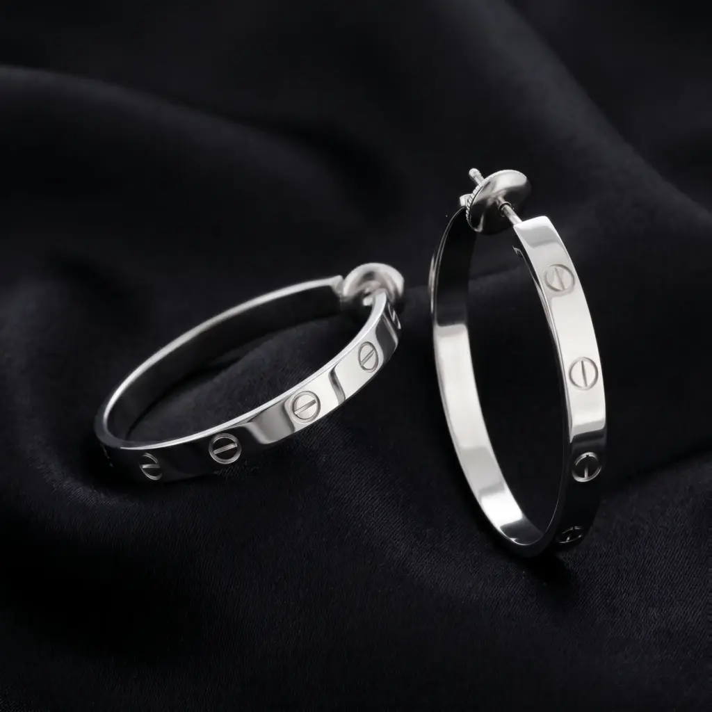 Cartier LOVE hoop earrings, large model