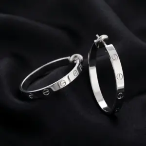 Cartier LOVE hoop earrings, large model
