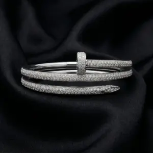 Cartier Juste un Clou bracelet, double, half-paved
