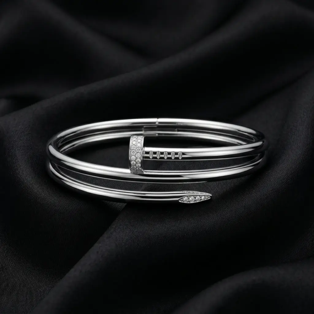 Cartier Juste un Clou bracelet, double, stones