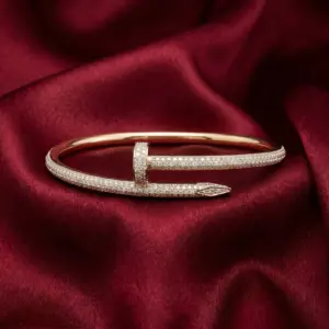Cartier Juste un Clou bracelet, classic model, stones Gold Filled