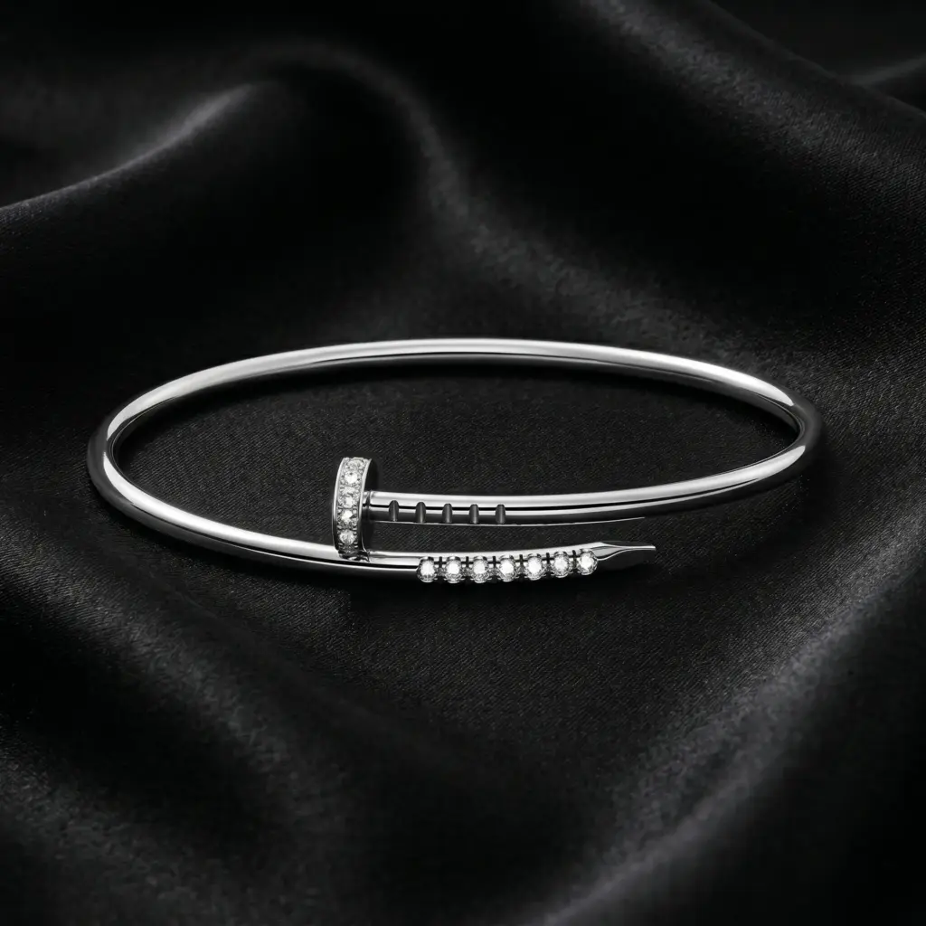 Cartier Juste un Clou bracelet, small model, reverse-set stones