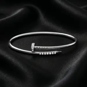 Cartier Juste un Clou bracelet, small model, reverse-set stones