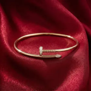 Cartier Juste un Clou bracelet, small model, stones Gold Filled