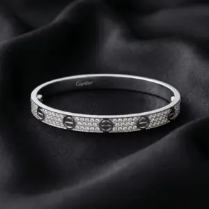 Cartier LOVE bracelet, classic model, paved