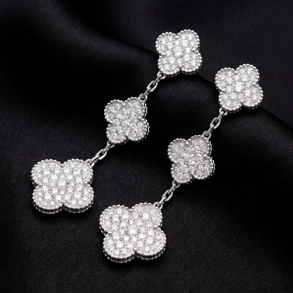 Van Cleef & Arpels, Magic Alhambra earrings, 3 motifs
